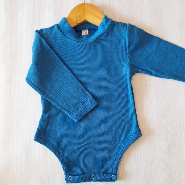 Producto - Body Lanilla Rib Azul ML