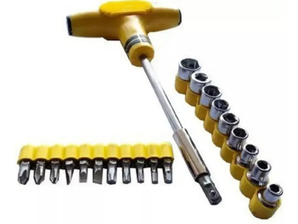 Producto - Llaves Kit Puntas Destornilladores Y Tubos Llave T 24 Piezas - 1