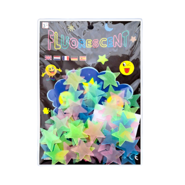 Producto - Figuras Fluorescentes Estrellas mini (brillante en la oscuridad)