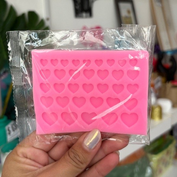 Producto - Molde Silicona 34 Mini Corazones Plano 7887