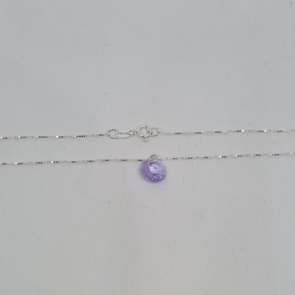 Producto - Collar cubic circular violeta