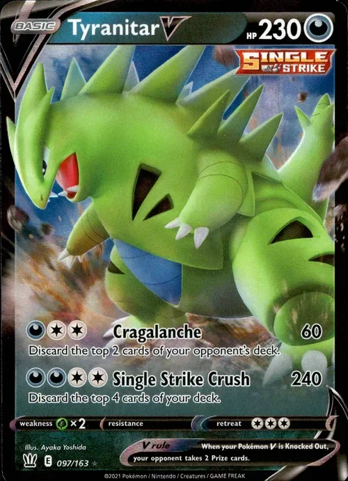 Producto - Tyranitar V - 097/163 - Battle Styles - Holo