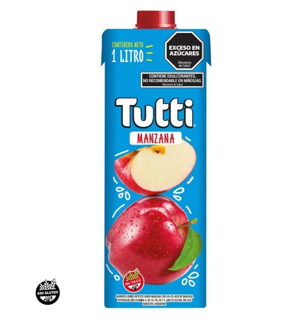 Producto - Jugo Manzana 1 Litro - Tutti