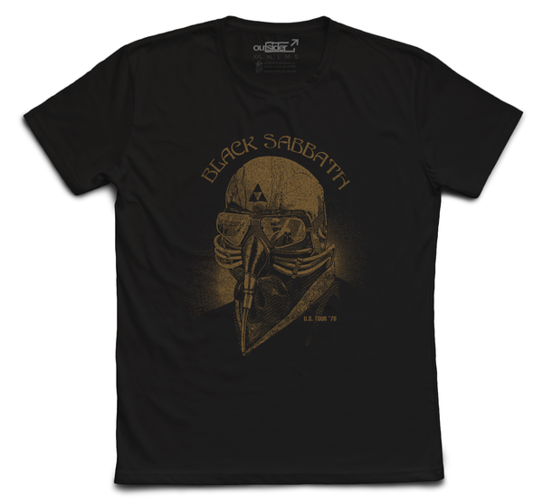 Producto - Remera Black Sabbath US Tour 78 Golden - Negra