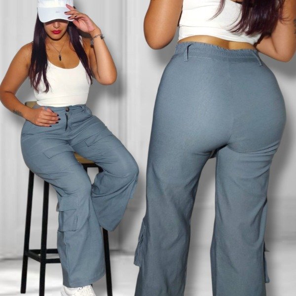 Producto - LINEA SASHA PANTALON WIDE LEG CARGO