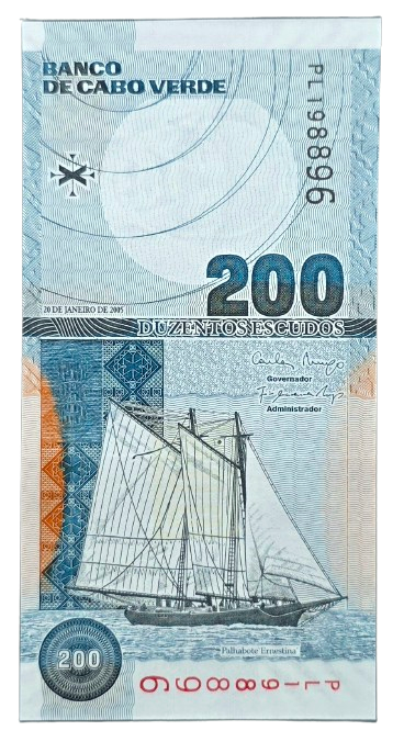 Producto - Cabo Verde 200 Escudos (2005) Velero Ernestina Pick.68 Unc