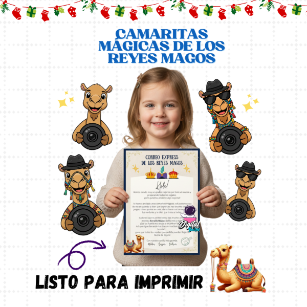 Producto - Camaritas Mágicas Reyes Magos. DigitalBaires