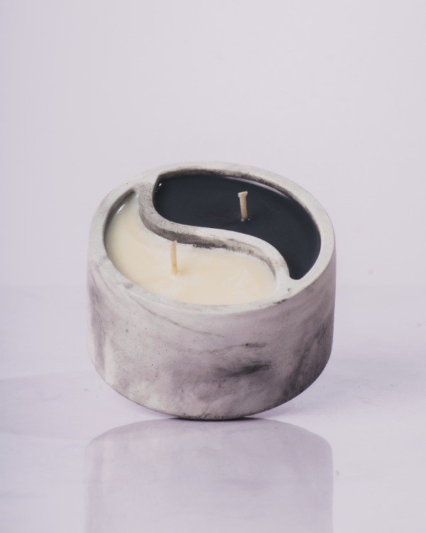 Producto - VELA - Ying-Yang Concreto Simil-Mármol - 0