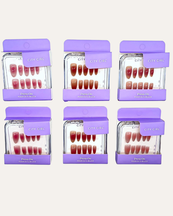 Producto - Press On Almond Talle S City Girl