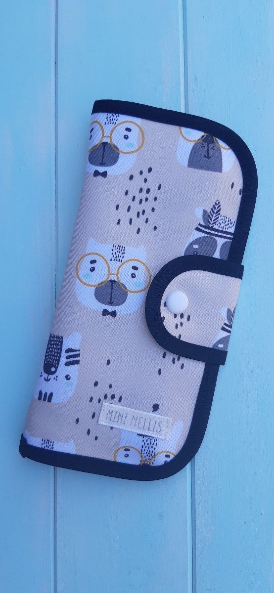 Producto - Organigastos beige con animales y negro