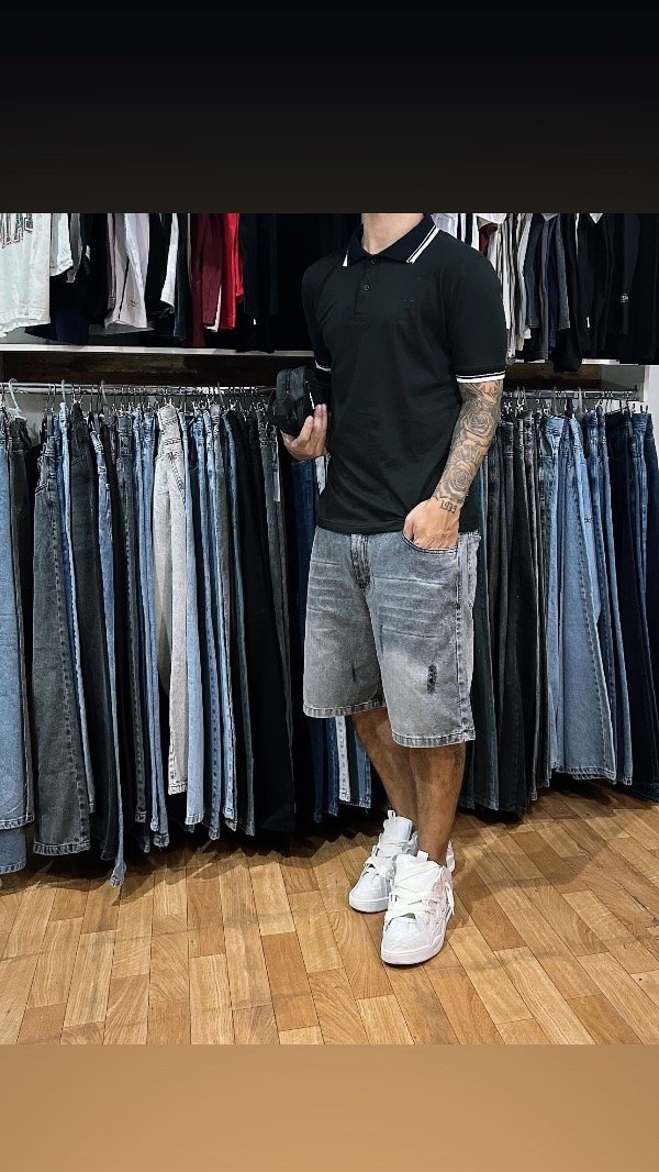 Producto - Chomba negra lisa 72