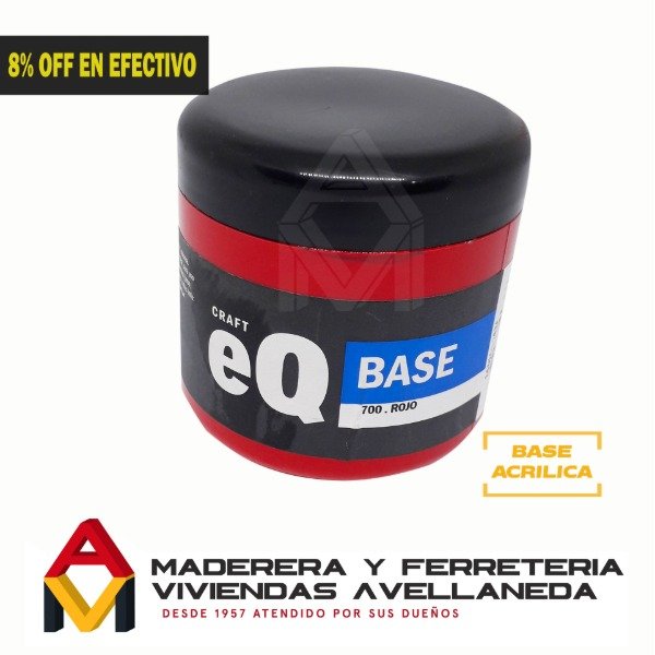 Producto - Base acrílica ROJO EQ ARTE 200cc