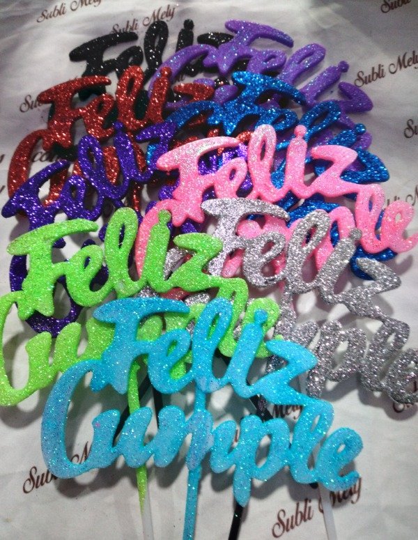 Producto - TOPPER FELIZ CUMPLEAÑOS CON GIBRE