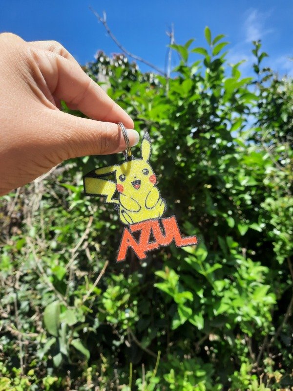 Producto - Llavero 3D Pikachu y nombre