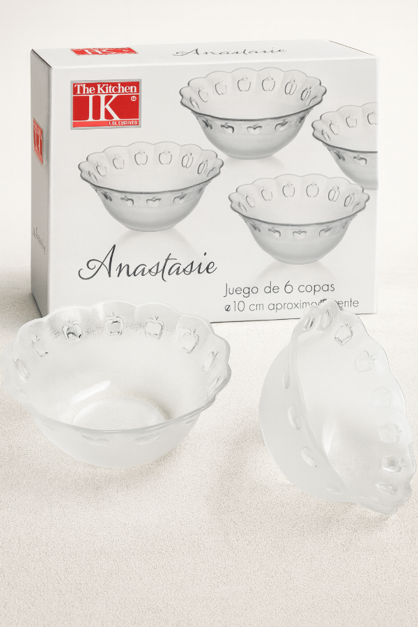 Producto - SET DE 6 COMPOTERAS DE VIDRIO