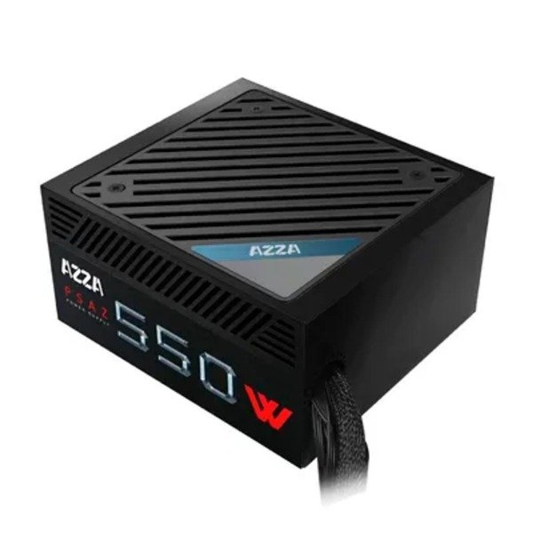 Producto - Azza Psaz-550W - 550W - 80 Plus Bronze - Bivolt - Negro