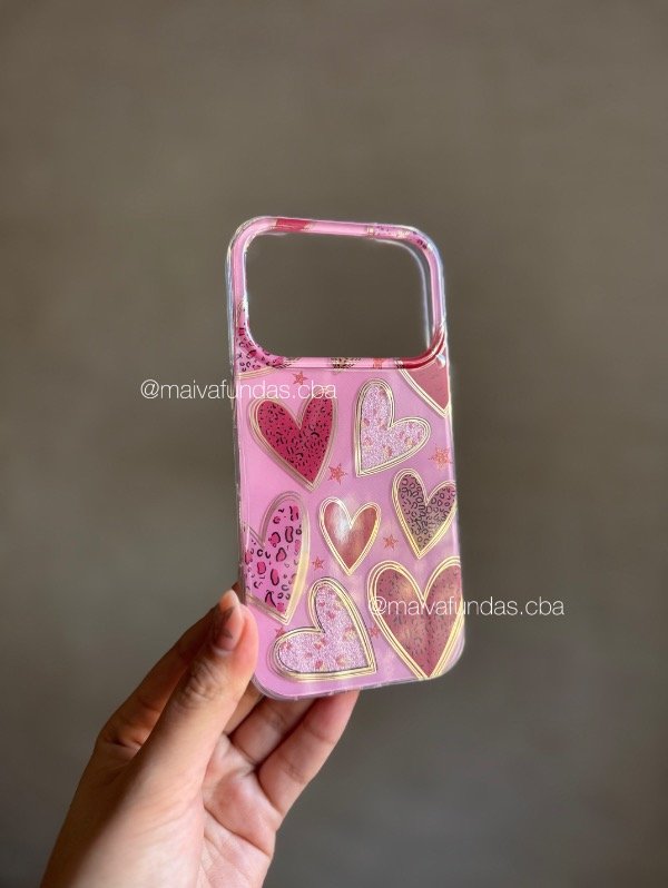 Producto - Case corazones pink iPhone - 1