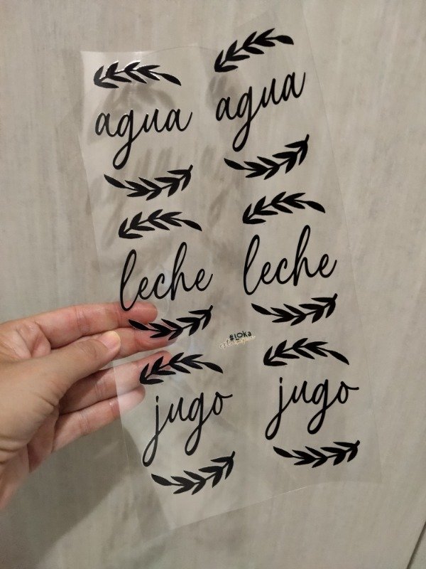 Producto - UV Medianas 16x28cm Etiquetas cocina #2