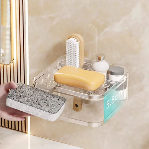 Producto - Organizador Cocina Baño Soporte Limpieza Doble Capa Drenaje