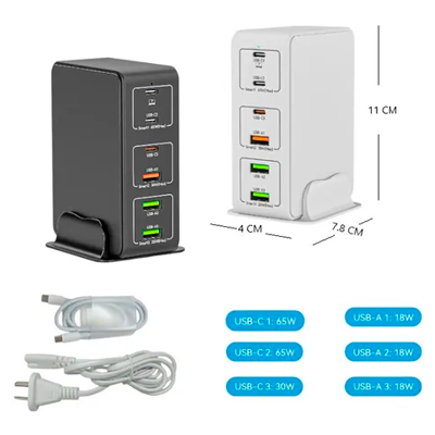 Producto - Estación de carga 120w Alta Potencia Notebook Celular Barberia