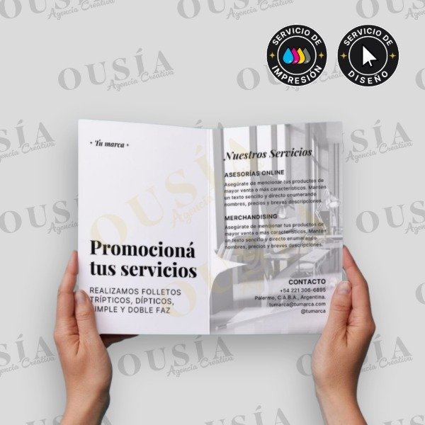 Producto - Folleto díptico