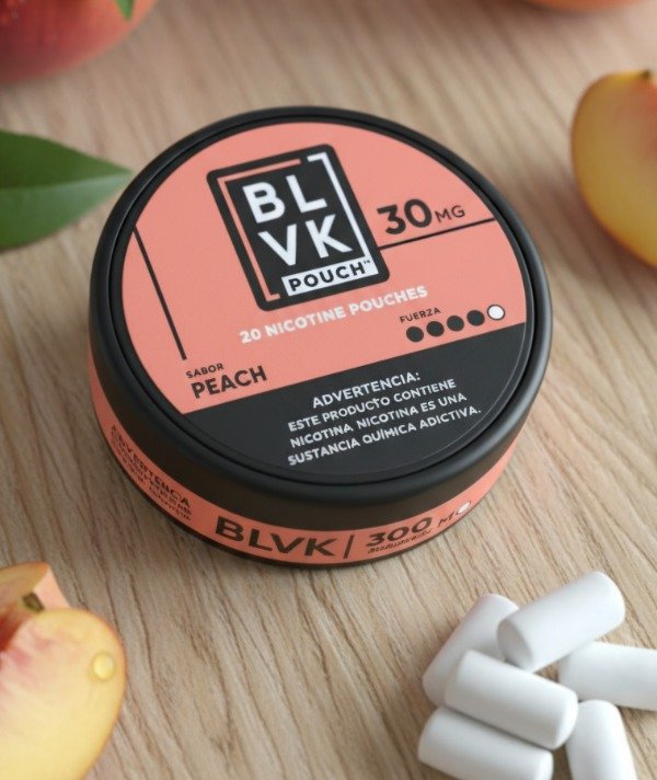 Producto - POUCHES BLVK. 30 MG SABOR DURAZNO