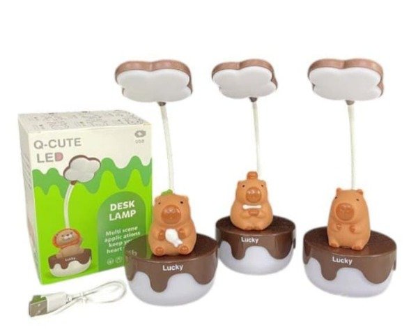 Producto - LAMPARA VELADOR CAPIBARA con carga USB