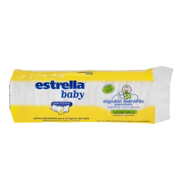 Producto - ALGODON ESTRELLA PRECORTADO BABY X100