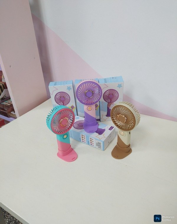 Producto - Ventilador manual recargable color mixto