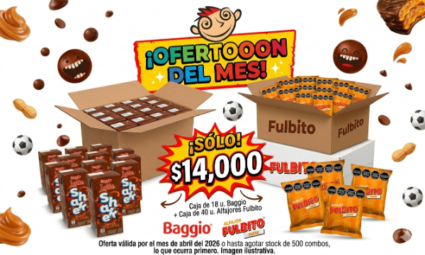 Producto - 18 Chocolatadas + 40 Alfajores Fulbito