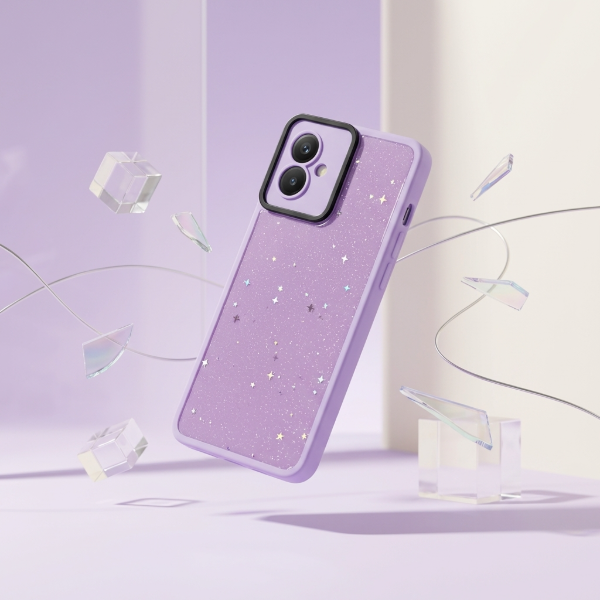 Producto - Brillos con estrellas lila