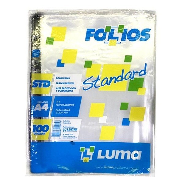 Producto - FOLIO A4 LIVIANO STANDARD LUMA