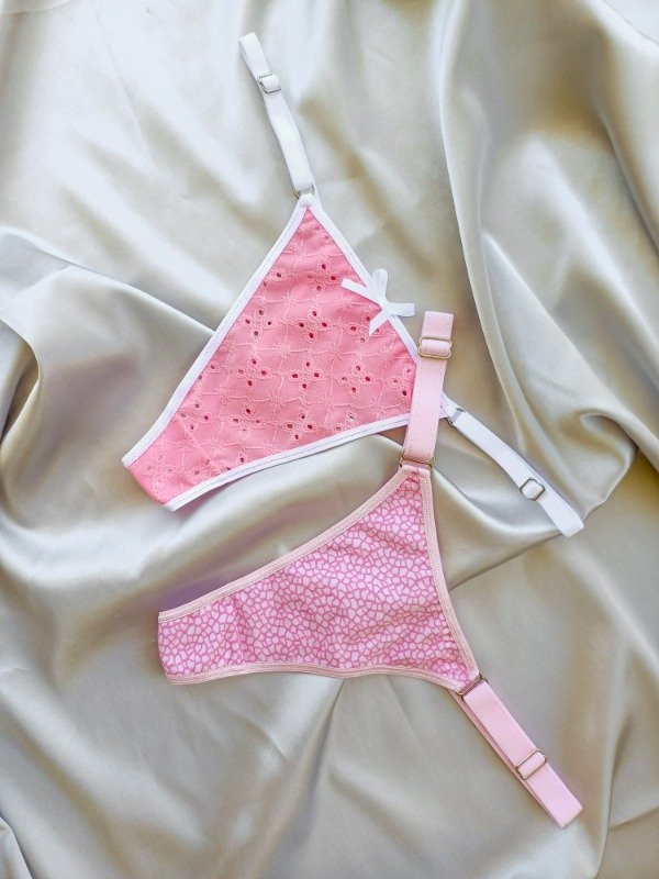 Producto - PACK x2 BOMBIS ROSAS (BRODERIE ELASTIZADO Y ALGODÓN) 3