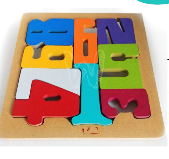 Producto - Rompecabeza  tetris de madera Numeros