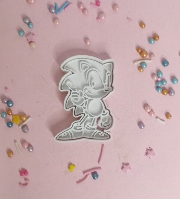 Producto - Cortante 3D con sello de Sonic
