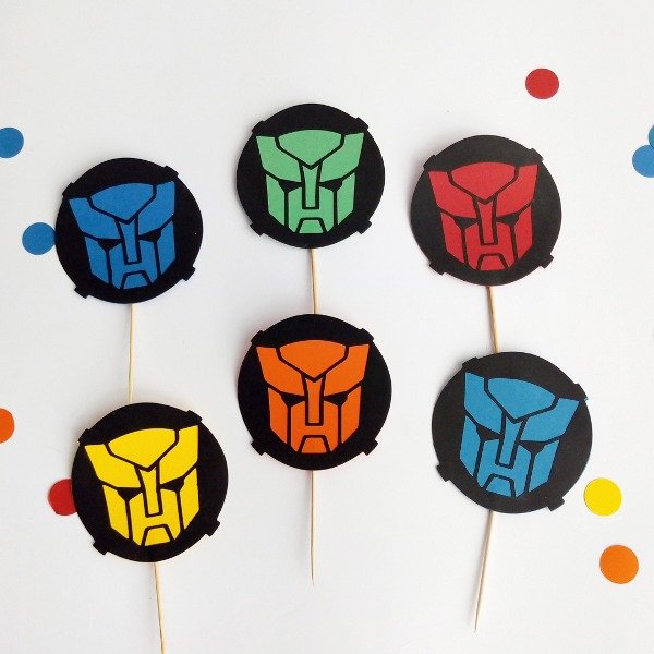 Producto - Pack x 6 mini toppers Transformers