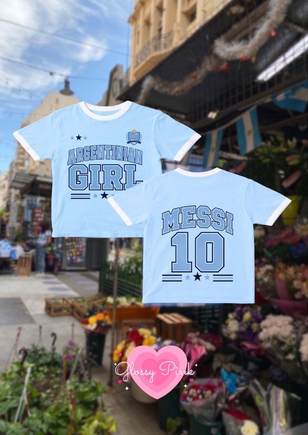 Producto - Baby Tee Argentinian Girl 10 - DTF