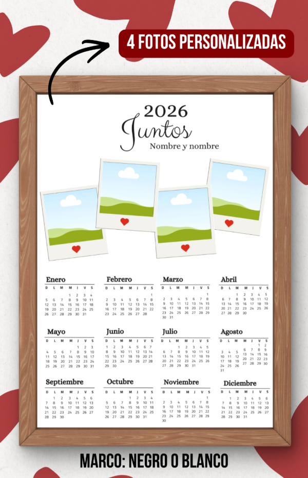 Producto - Cuadro san valentin calendario