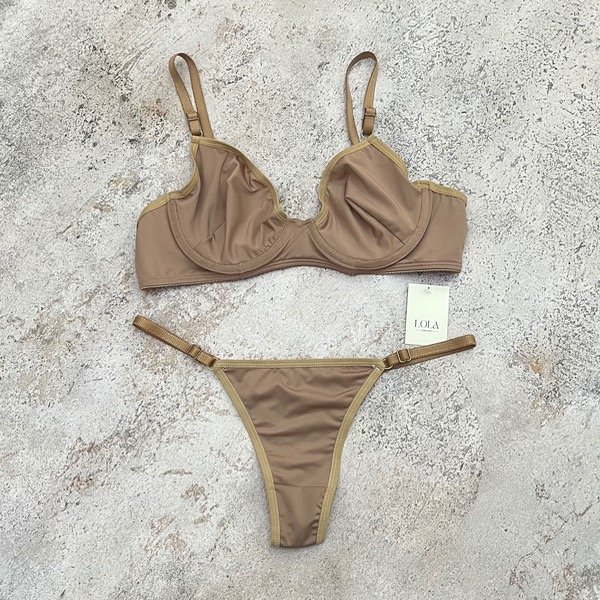Producto - Conjunto microfibra con aro 816 Beige