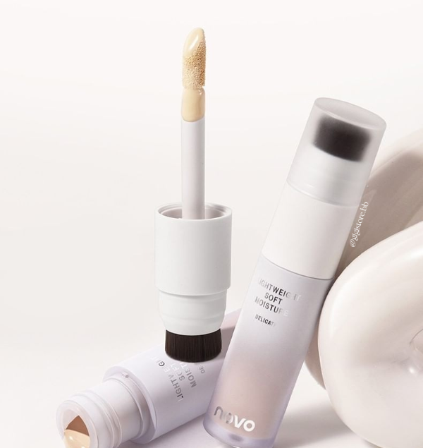 Producto - Base de maquillaje liquida coreana NOVO SOFT BRUSH