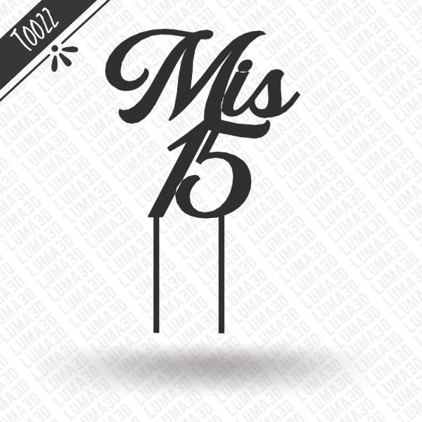 Producto - T0022 - Mis 15 - Topper