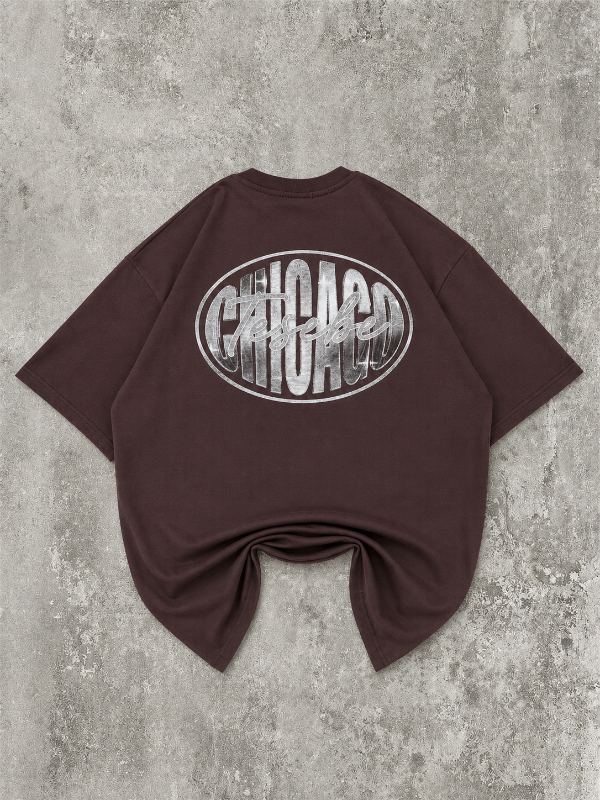 Producto - Remera Oversize Chicago Marron - 0