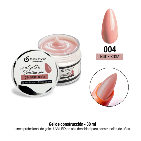 Producto - Gel de Construcción 30ml #04 Nude Rosa - Cherimoya