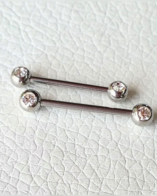 Producto - Pezón. Esfera con Strass Blanco