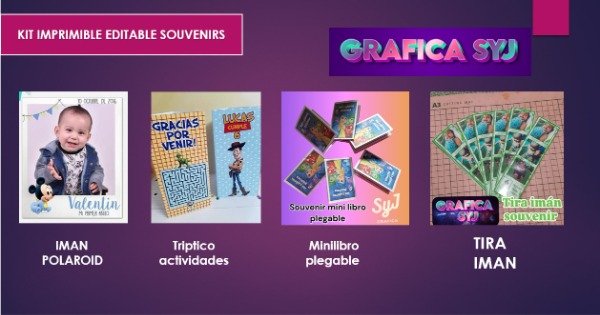 Producto - PLANTILLA EDITABLE  CANVA SOUVENIRS