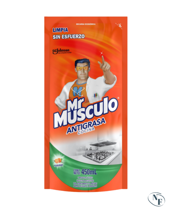 Producto - MR MUSCULO ANTIGRASA REPUESTO X450 ML