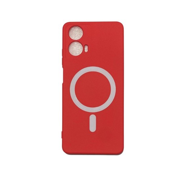 Producto - Funda Magnetica Magsafe Silicona Para Motorola G24 Color Roja