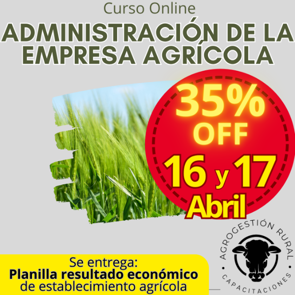 Producto - Curso Online Administración de la empresa agrícola