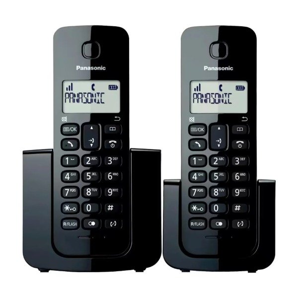 Producto - Panasonic Telefone KX-TGB112LAB - 2 Bases - Com Bina - Bivolt - Negro