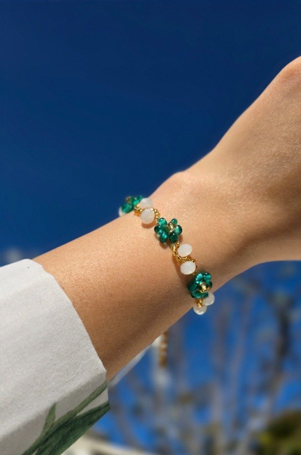 Producto - Pulsera de Flores Edén Garden - Verde